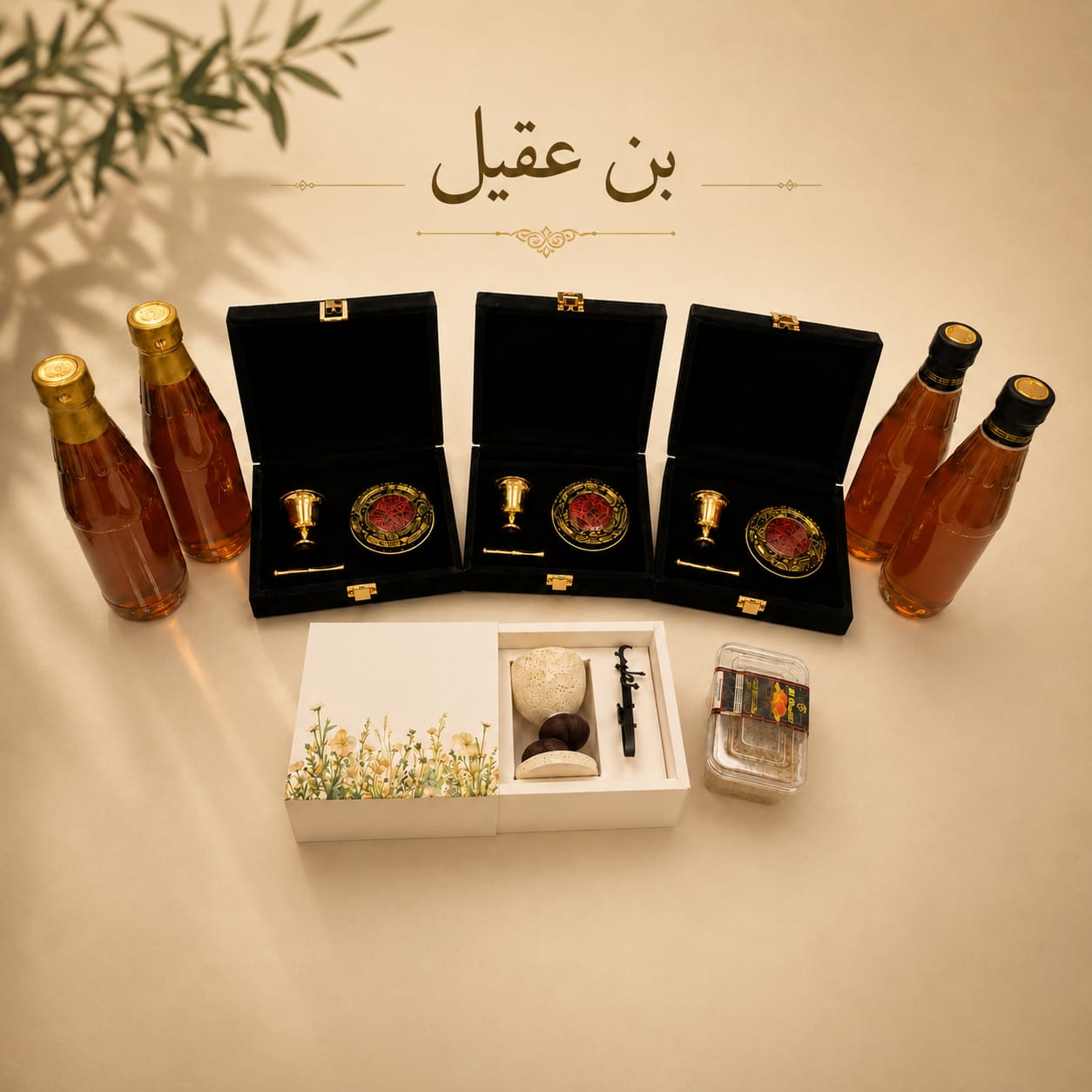 باقة الضيافة الفاخرة (زعفران وعسل )